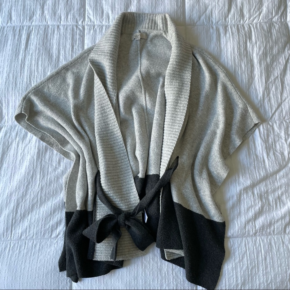 Loft Poncho Cardigan Sweater XS/S